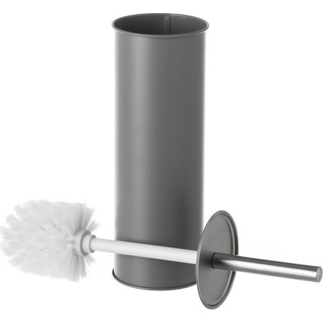 Balai Brosse WC Métal Gris (1/3)