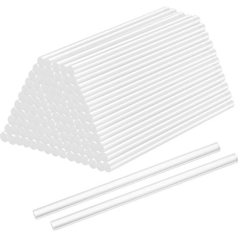 124 Pcs Baton de Colle pour Pistolet 7mm x 150 mm, Bâtons de Colle Chaude 7mm, Baton de Colle Pistolet pour Colle Pistolet à Colle Chaude Transparents Séchage Rapide pour Bricolage Artisanat (1/5)