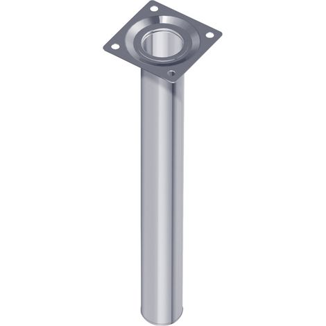 Pies de muebles de acero tubular blanco 800mm ronda 30mm D (por 4)