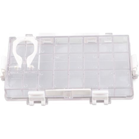 Boîte de rangement transparente pour peinture à la gouache, grande capacité 24 cases, idéale pour aquarelle humide (1/5)