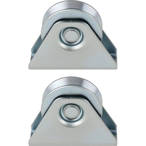 Roulettes à Rainure en V de 58 Mm pour Portail Coulissant Adaptées Aux Poulies de Douche Armoires Garages Et Fenêtres (1/5)