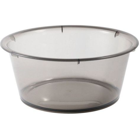 Bassin en plastique - - Grand lavabo - 31,3 x 12,5 cm - Gris - Essentiel (1/4)
