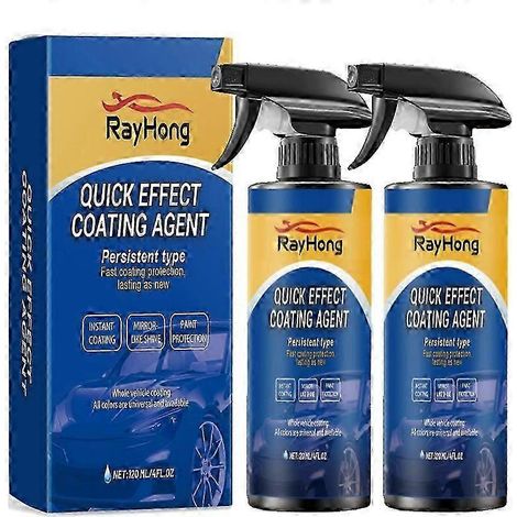 Spray de revêtement à effet rapide pour voiture, agent de polissage et de rénovation de revêtement pour SUV et camions, format : 2 pièces (1/4)