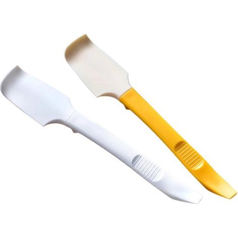 Spatole in silicone, 2 pezzi, raschietti, spatole da forno, senza BPA, accessori da cucina, spatole resistenti al calore, spatole per griglia, lavabili in lavastoviglie, accessori per la cottura, gial (1/5)