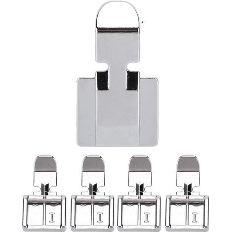 5 pièces pied presseur machine à coudre multifonction, accessoires pour fermeture éclair et matelassage domestique (1/5)
