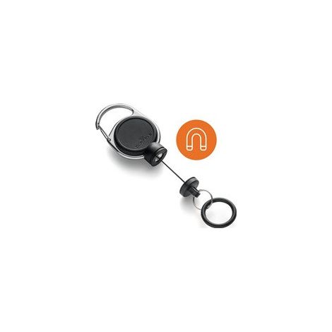 Porta clip JoJo per flaconi disinfettanti fascia-L.600mm nero DURABLE (Per 5)