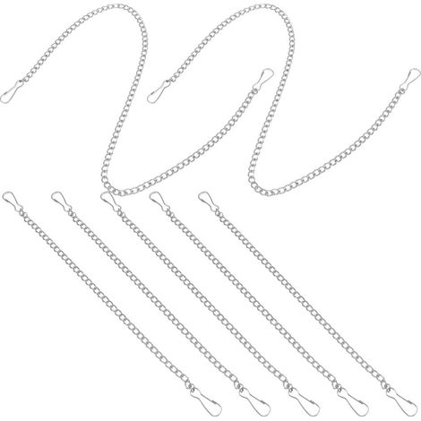 Aufhängeketten aus Eisen 7 Stück 25cm 50cm mit Haken für
