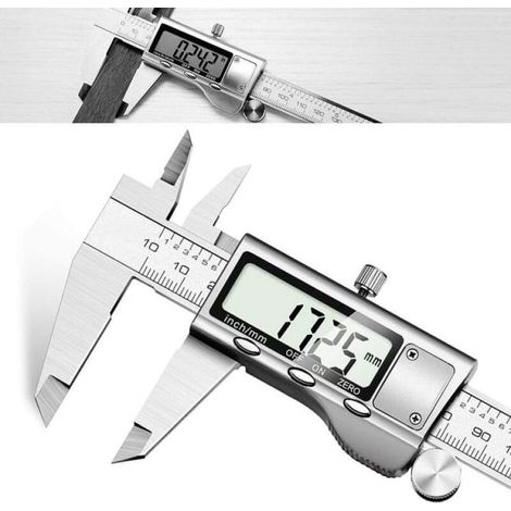 Pied à Coulisse Digital，Professionnel Numérique Caliper Pied à Coulisse de 150mm Mesure précise et rapide,en Acier inoxydable Outil Micromètre Vernier (1/5)