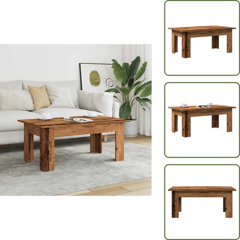 vidaXL Couchtisch Altholz-Optik 100x60x42 cm Holzwerkstoff (1/5)