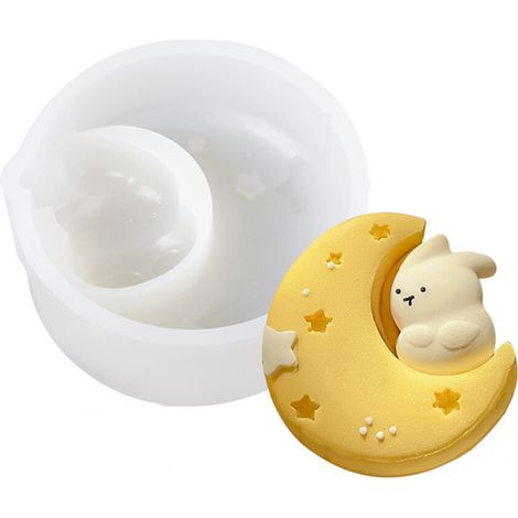 Molde para pastelitos de luna Ice Skin, fácil de usar - Moon Rabbit C (1/5)