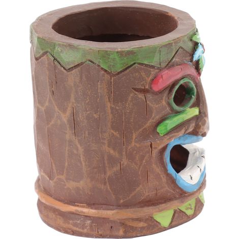 Cendrier Grimace en résine, porte-bougie en forme d'arbre, porte-stylo, ornement décoratif pour intérieur et extérieur, type B (1/5)