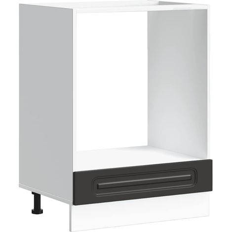 Maison Exclusive - Mueble de horno Kalmar negra madera reconstitu