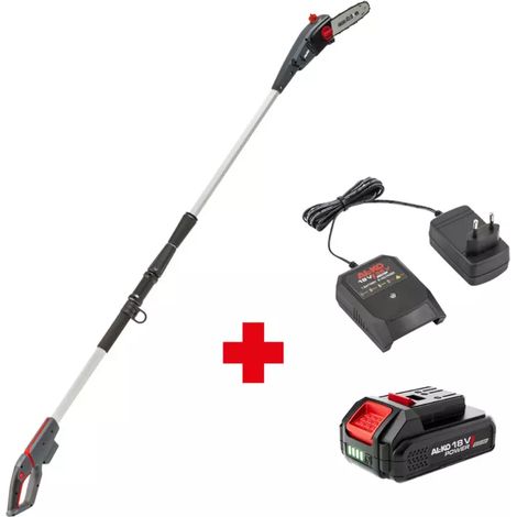 potatore a batteria telescopico al-ko "csad 1820" asta 2,1-2,6 m barra 20 cm batteria inclusa (1/4)