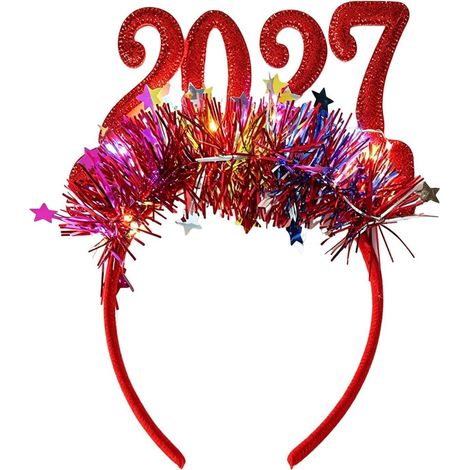 Serre-tête de Noël lumineux 2027 Bandeau Lumineux Mignon Accessoires (1/5)