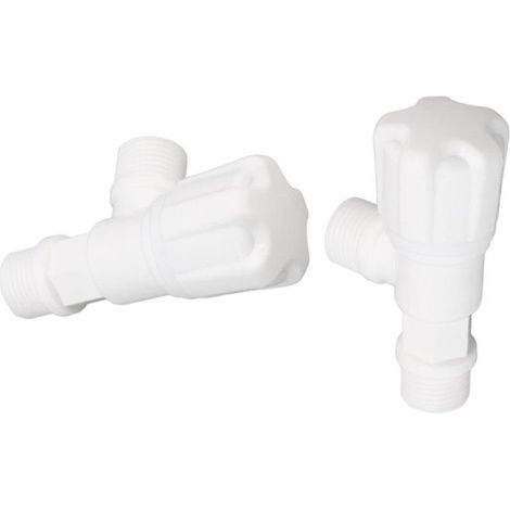 Irovami Set mit 2 3-Wege-Umstellventilen aus Kunststoff, G1/2 Außengewinde, für Badezimmer, Badewannen und Küchen (1/5)
