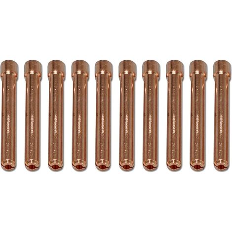 Collets pour Soudage TIG en Cuivre 10N24 2.4mm Orifice pour QQ300 PTA DB SR WP 17 18 26 Torche de soudage TIG 10pcs (1/5)