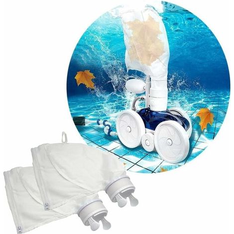 Sac Filtre Piscine - Pour Robot Nettoyeur Polaris 280 480 - Maille Ultra Fine Nylon Renforcé - Fermeture Éclair - Lot De 2 (1/5)