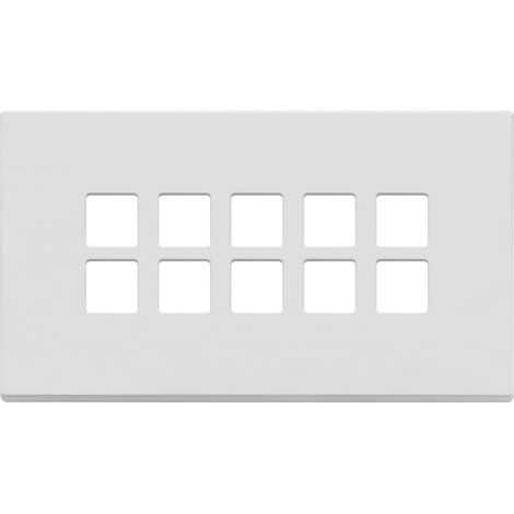 VIMAR - 22699.01 Plaque plate 5Mx10 BS, blanc mat