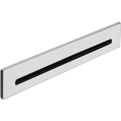 Fente de trop-plein de baignoire CUT 170x24mm, bouchon de vidage clic-clac, chromé (1/3)