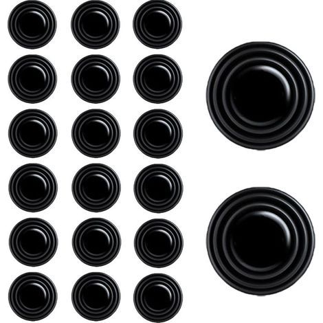 20Pcs Amortisseur Porte Voiture,Protections pour portières auto,Autocollants Insonorisés Porte Universel Anti-Collision Pare-Chocs pour Absorption des Chocs de Voiture Isolation phonique (1/5)