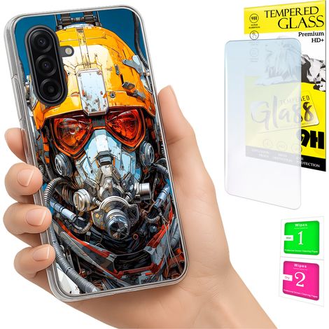 Custodia per Samsung Galaxy A17 5G, cover fotografica, cover posteriore + vetro 9H (1/5)