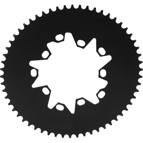Plateau ovale en alliage d'aluminium pour vélo de route, 58 dents, entraxe 110/130 mm (1/5)