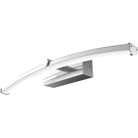 OSRAM Luminaire chromé, 3000 K / 4000 K, blanc chaud, 800 lm, 12 W, aluminium, angle de faisceau de 120°, durée de vie de 30 000 h (1/4)