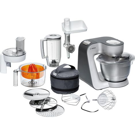 Bosch Elettrodomestici, Serie 4, Macchina da cucina, MUM 5, 900 W, Argento, MUM56340 (1/4)