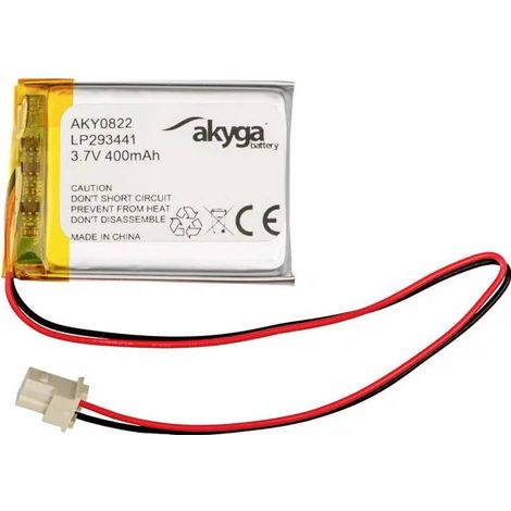 Akyga LP293441 Pack de piles rechargeables x batterie spéciale LiPo 3.7 V 400 mAh (1/3)