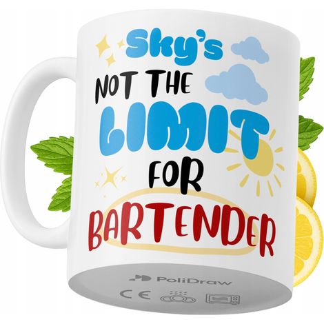 Lustige Kaffee- oder Teetasse mit witzigem Textdesign – ideal für Barkeeper, Geburtstage, Namenstage und Feiertage. Hochwertige Tasse für besondere Anlässe, ob zu Hause, im Büro oder bei der Arbeit. F (1/5)