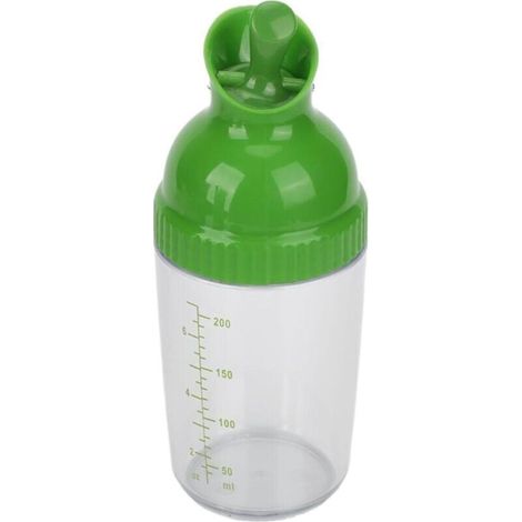 Récipient à vinaigrette, empêche les fuites, résistant aux gouttes, shaker à vinaigrette de 200 ml pour la cuisine(vert) (1/4)