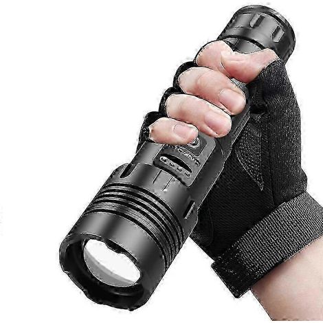 Lampe Torche Tactique Rechargeable, 1 000 000 Lumens Ultra Puissante, Étanche pour Travail, Camping, Randonnée et Urgence, Lampe de Poche LED Longue Portée, Usage Extérieur (1/3)