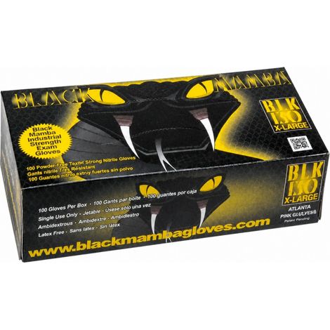 Box mit 100 BlackMamaba Handschuhen Größe XL