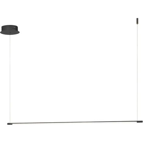 SOSPENSIONE GENIUS ORIZZONTALE  NERO LED 3000K 1030LM 20W DIMMERABILE L.120CM (1/3)
