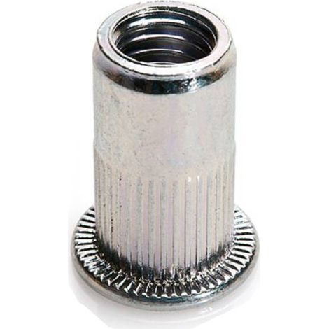100 Ecrous à Sertir Crantés Tête Plate GOFIX M12 x 23 mm - Acier - D-Work