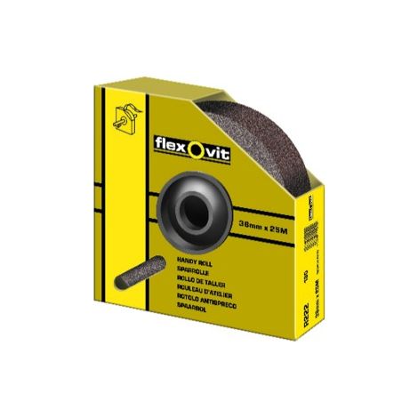 ROTOLLO DI TESSUTO FLESSIBILE CON DISPENSER - 38MMX25M