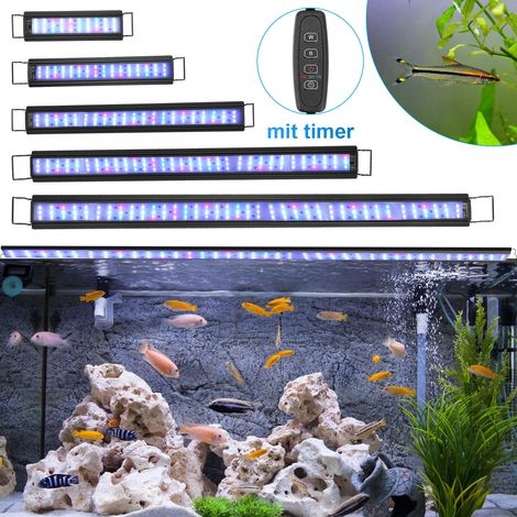 Randaco Éclairage Aquarium LED 87-110cm - 36W - Pour Poisson Plantes Aquatiques - Étanche IP67