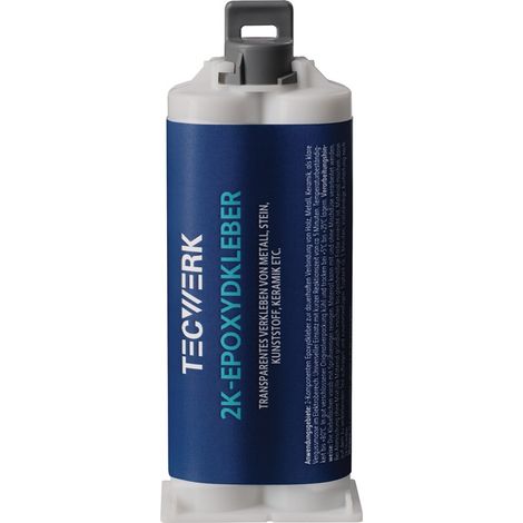TECWERK 2K-Epoxidklebstoff 50g farblos Doppelkart.TECWERK