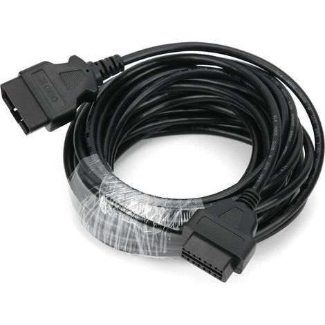 10 Meter langes OBD2-Verlängerungskabel, Stecker/Buchse für die Fahrzeugdiagnose