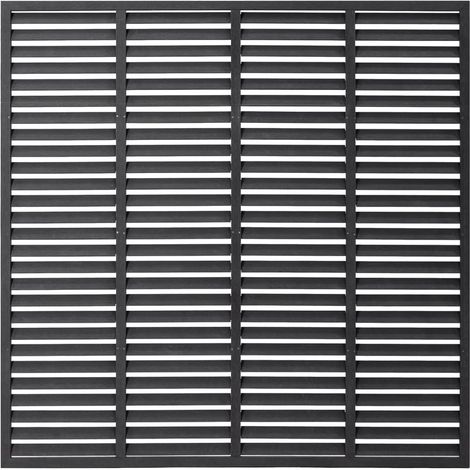 Clôture à persiennes WPC 180x180 cm gris CFW51097 (1/5)