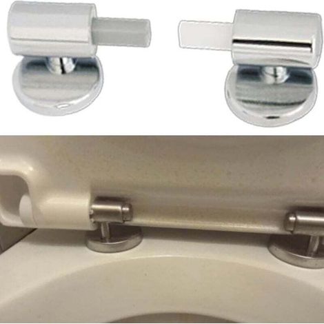 Convenient Toilet Lid Lowering Mechanism, ABS Toilet Seat Hinges, Soft Close Lid Accessories for MUMU Toilet (1/4)
