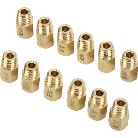 Satz mit 12 Hauptdüsen für Vergaser, 90-200, Metallic-Gold, Hochleistungsdüsen für Mikuni VM TM TMX (1/5)