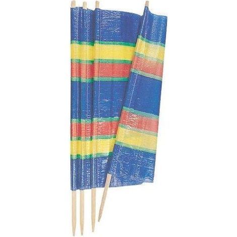 4 Pole Windbreak Heavy Duty Multicolour Garden Wind Break Beach Sun Shade Holiday Caravan & Camping Shelter 0.9m x 2.25m (1.2m poles) (1/5)