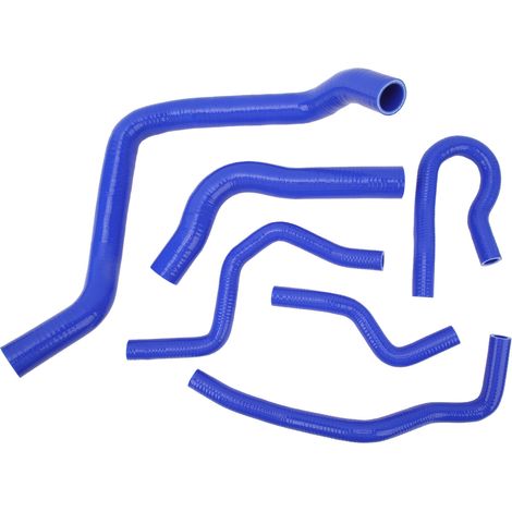 Kit di tubi di trasferimento del liquido di raffreddamento del radiatore in silicone, 6 pezzi, per Honda Civic Type R EK EG B16A B18C B20B dal 1992 al 2000, colore blu. (1/4)