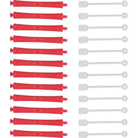 Lot de 12 bigoudis en plastique pour permanente, effet « effet froid », pour salon de coiffure. (1/5)