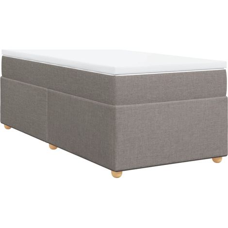 Maison Exclusive - Boxspringbett mit Matratze Taupe 90x200 cm Sto