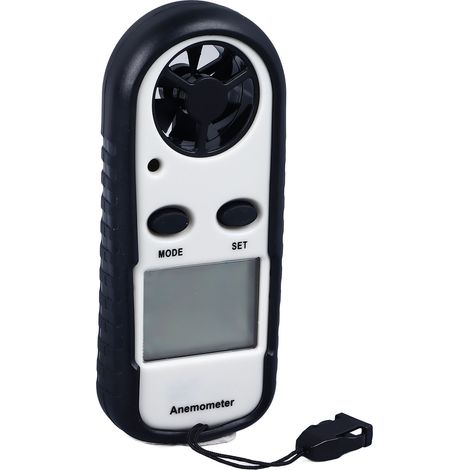 Anémomètre numérique LCD avec capteur de vitesse du vent et arrêt automatique, testeur de vitesse du vent pour usage extérieur. (1/5)