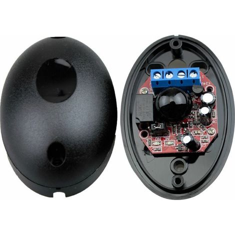12/24V Lichtschranken-Sensor mit Infrarot-Fotozelle für Schiebetürsicherheit (Schwarz) (1/5)