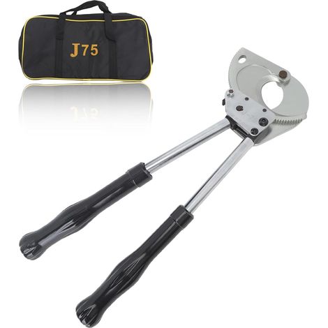 Rosvola Coupeur de câble , coupe-câble à rochet robuste en aluminium, coupe jusqu'à 400mm² Coupe-fil à cliquet et coupe-câble (1/5)