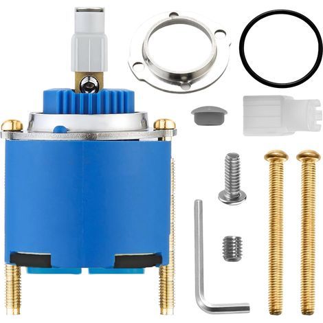 Cartouche de robinet 46 mm, cartouche de rechange pour robinet, compatible avec les robinets mitigeurs (monocommande) et les robinets d'évier Grohe 46048000.